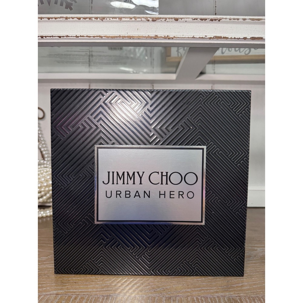 Jimmy Choo Urban Hero 3pc Mens Gift Set Eau de Parfum 3.3oz After Shave Balm NEW